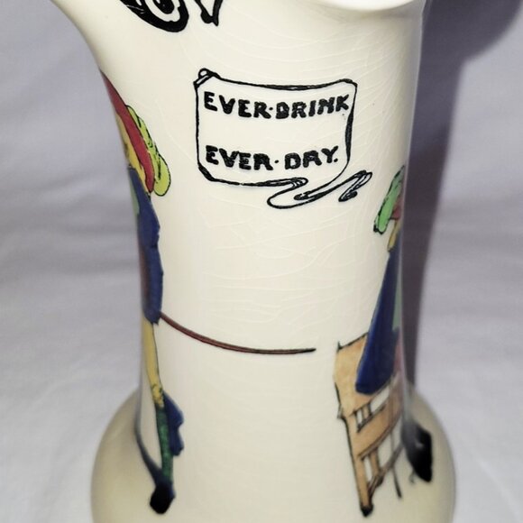 Royal Doulton - New Cavalier Jug "Ever Drink Ever Dry" Pitcher 7" tall - Ex Cond - Picture 5 of 7